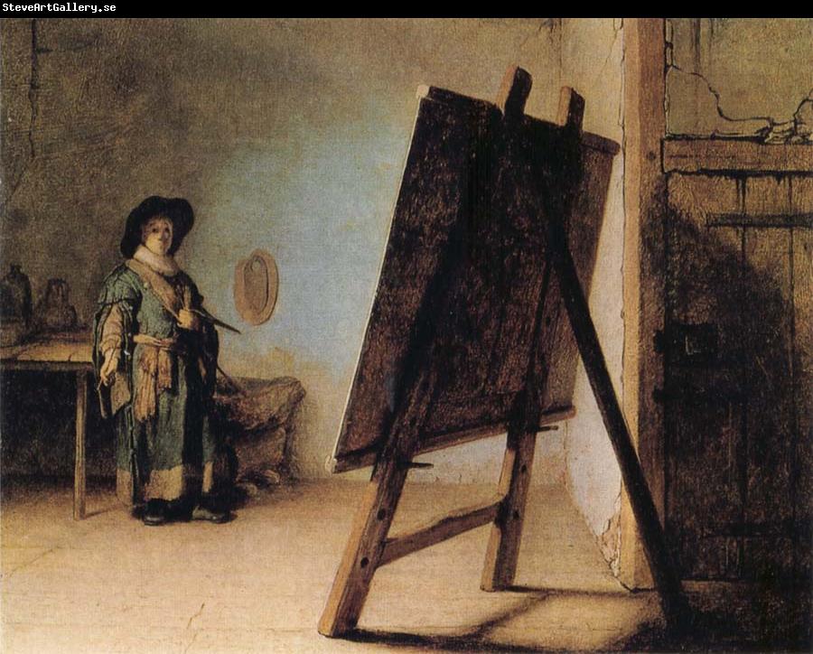 REMBRANDT Harmenszoon van Rijn The Artist in his Studio